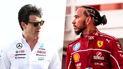 Toto Wolff no ocultó sus sentimientos al ver a Lewis Hamilton vestido de Ferrari