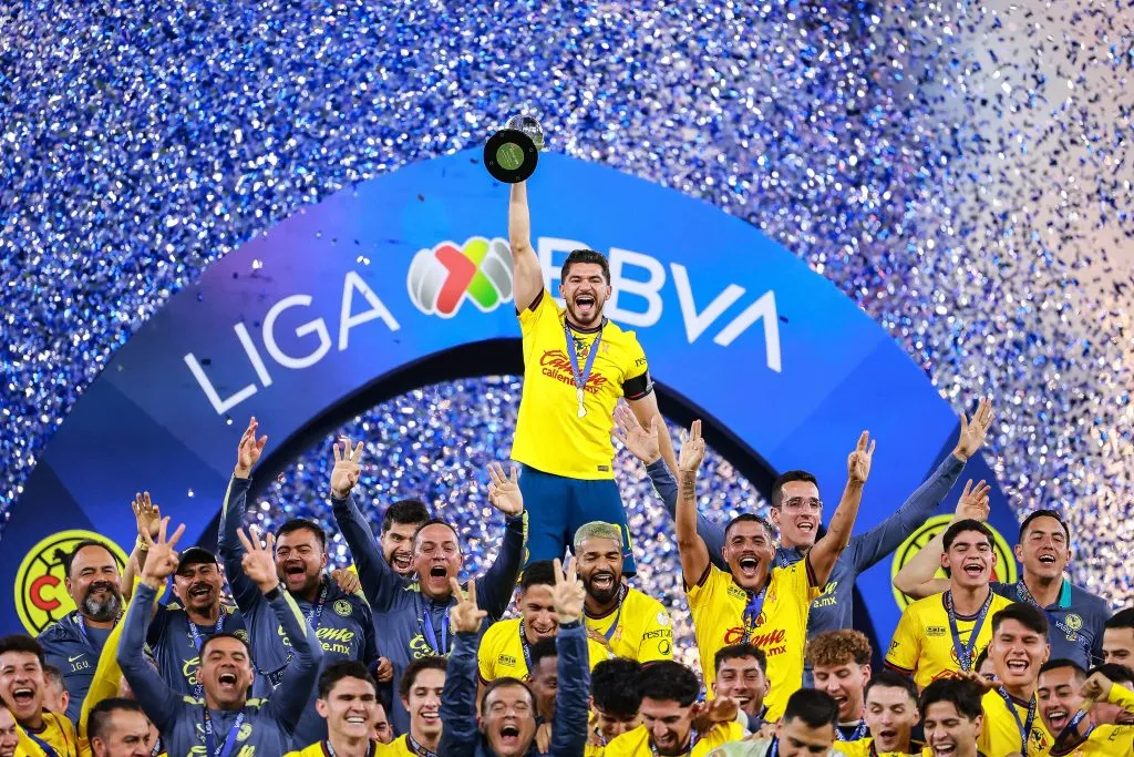 Club América celebra la obtención del Apertura 2024 (GETTY IMAGES)