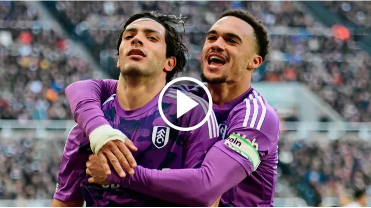 Raúl Jiménez le marcó al Newcastle