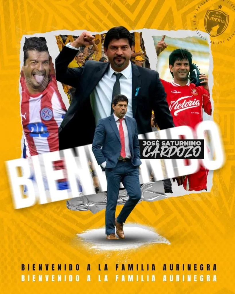 La presentación de José Saturnino Cardozo en las redes del Liberia.
