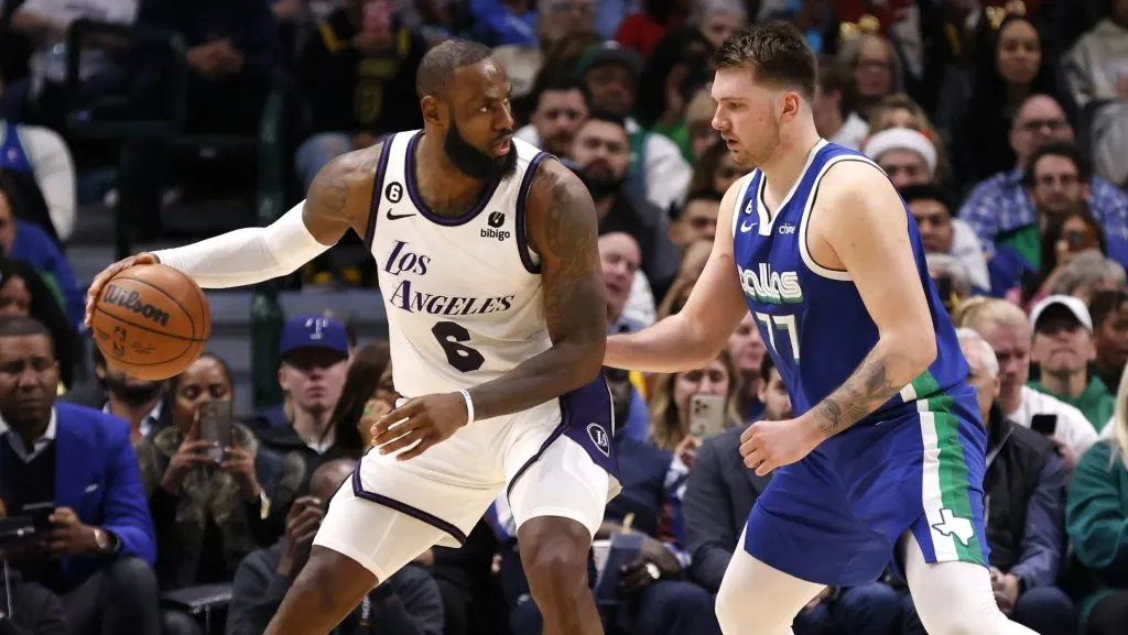 Ahora LeBron James y Luka Doncic serán compañeros en Los Ángeles Lakers. (GETTY IMAGES)