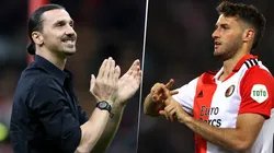 Zlatan Ibrahimovic y Santiago Giménez estuvieron en San Siro para ver el Derby ante el Inter.