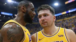 LeBron James y Luka Doncic.