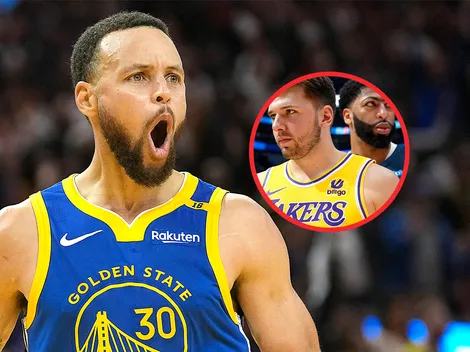Curry se enteró que Lakers cambió a Davis por Doncic y así reaccionó