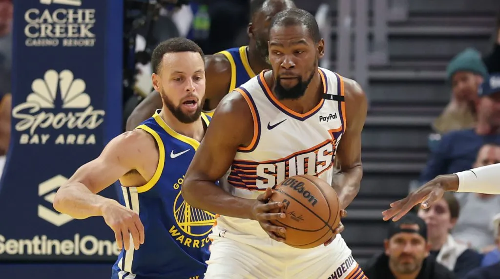 Stephen Curry y Kevin Durant. (Foto: Getty Images)
