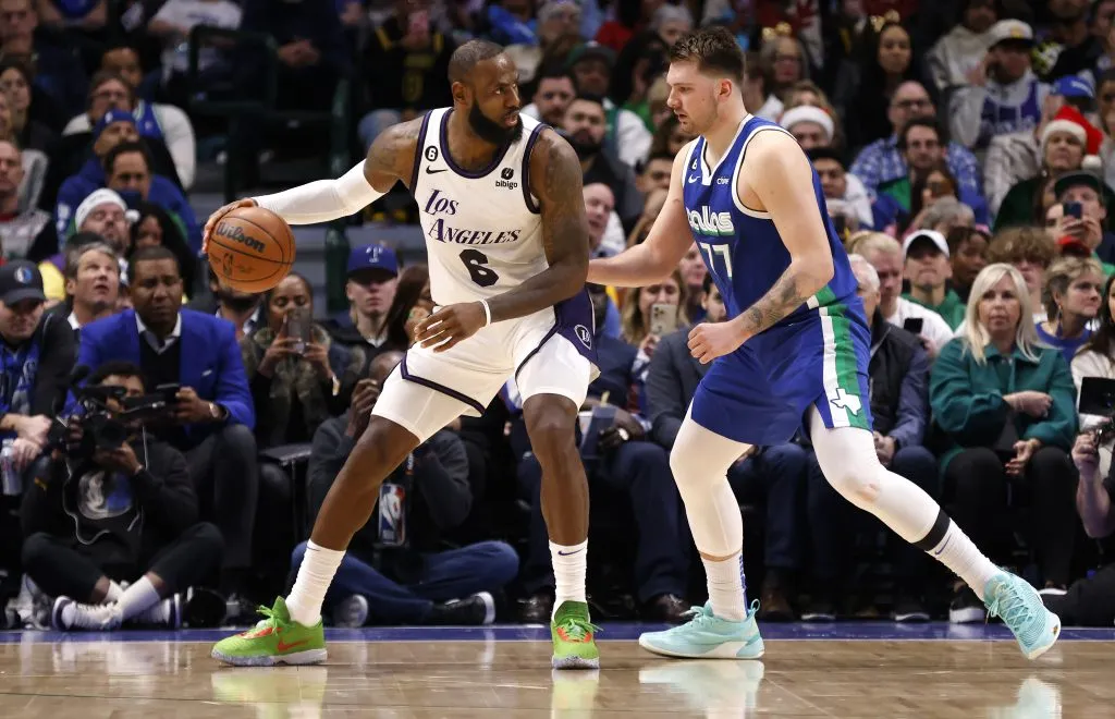 Luka Doncic y LeBron James serán compañeros en Los Angeles Lakers (Getty Images)