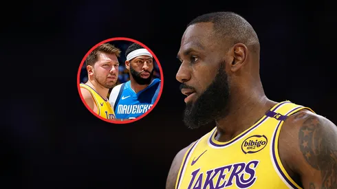 Luka Doncic, Anthony Davis y LeBron James.