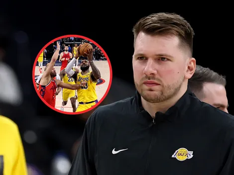 Video: La jugada de LeBron James que hizo reaccionar a Luka Doncic
