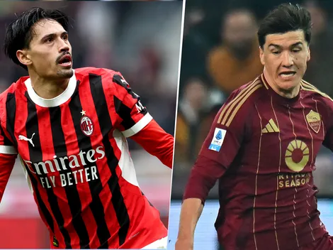 Las alineaciones de Milan vs. Roma por la Coppa Italia 2024/25