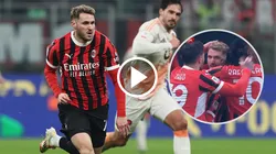 Santiago Giménez brilla en su estreno en Milan.