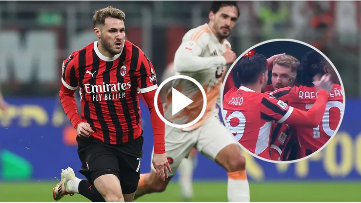 Santiago Giménez brilla en su estreno en Milan.