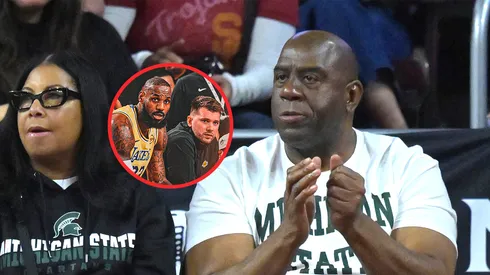 LeBron James, Luka Doncic y Magic Johnson.