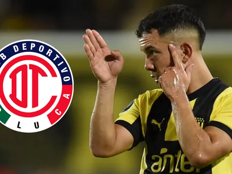 En Toluca lo celebran: el gesto de Peñarol por Leo Fernández que fue bien recibido en el 'Infierno'