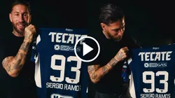 Sergio Ramos con la playera #93 de Monterrey.