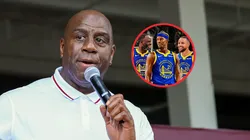 Magic Johnson, Draymond Green, Jimmy Butler y Stephen Curry.