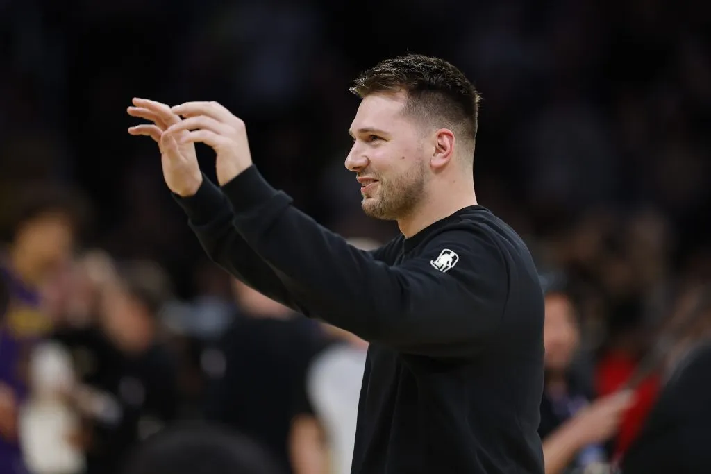 Luka Doncic pisó el estadio de los Lakers por primera vez (Getty Images)