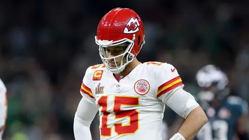 Patrick Mahomes en el Super Bowl LIX