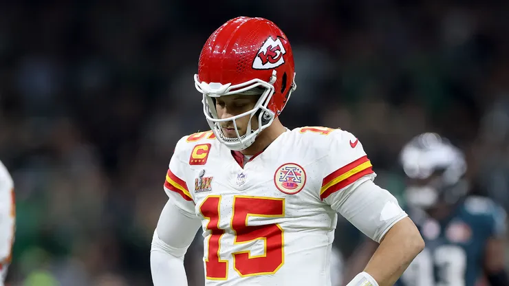 Patrick Mahomes en el Super Bowl LIX