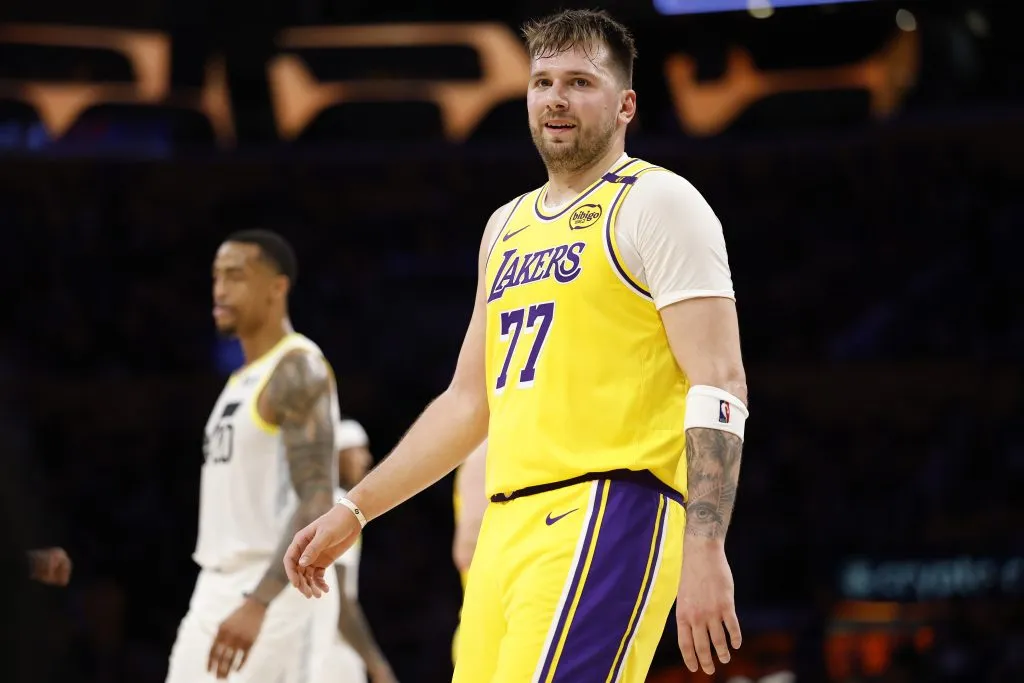 Luka Doncic en su debut con Los Angeles Lakers (Getty Images)