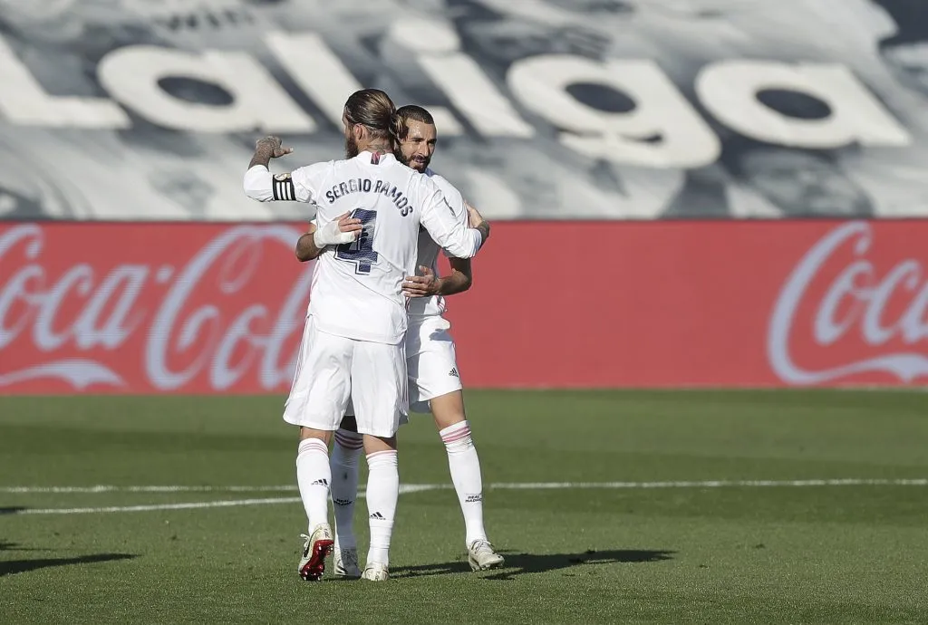 Sergio Ramos y Karim Benzema juntos en Real Madrid (Getty Images)