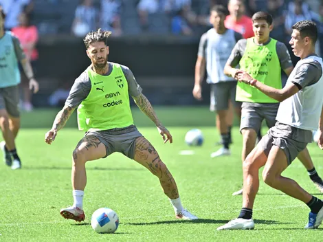 Sergio Ramos casi lesiona a uno de los preferidos de Demichelis en Rayados