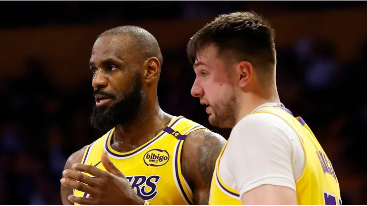 LeBron y Doncic en Lakers vs. Jazz.
