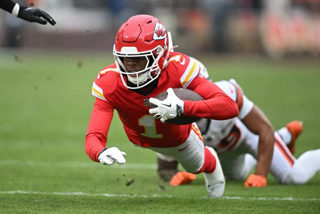 Worthy le agradeció a Mahomes y Kelce por confiar en él durante la temporada de la NFL. (Getty Images)