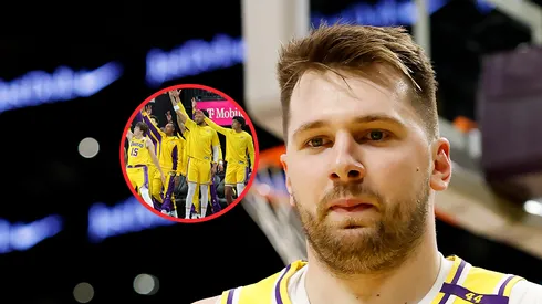 Jugadores de Lakers y Luka Doncic.
