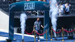 Ramos en su presentación en Rayados.