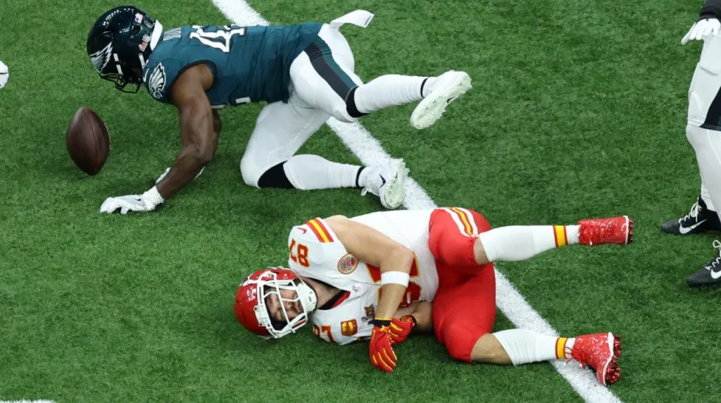 Travis Kelce en el Super Bowl LIX. (Foto: Getty Images)