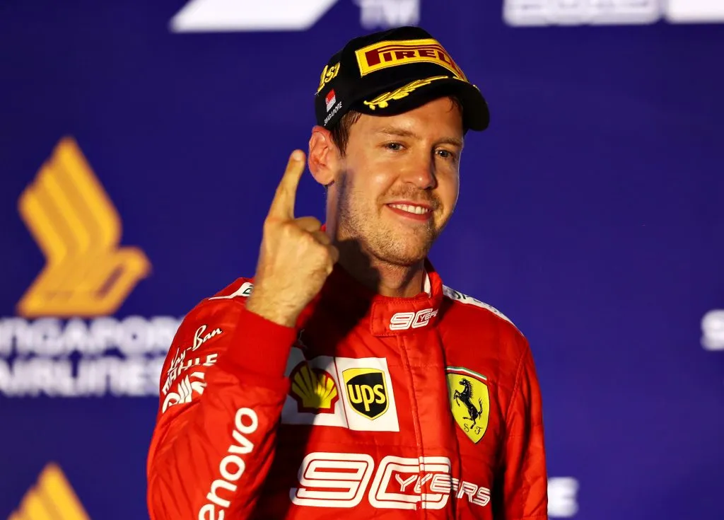 Sebastian Vettel, cuatro veces ganador de la Fórmula 1 (GETTY IMAGES)