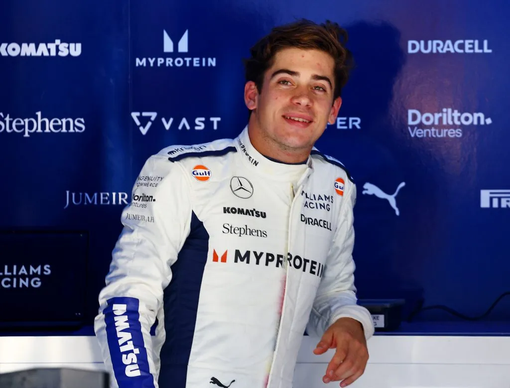 Franco Colapinto con el mono de Williams (GETTY IMAGES)