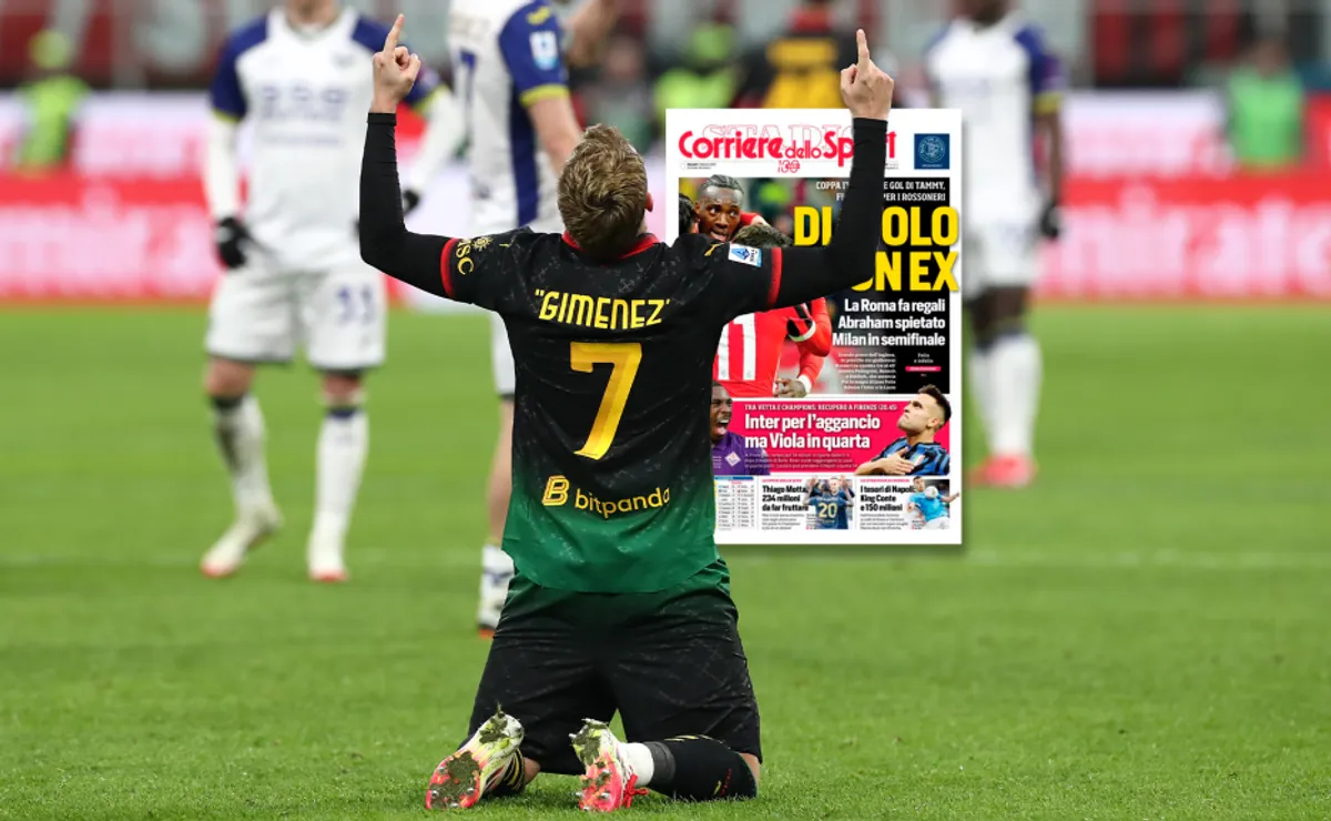 La prensa italiana se rinde ante Santiago Giménez tras su gol a Hellas ...