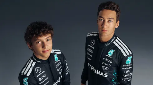 Kimi Antonelli y George Russell, pilotos de Mercedes