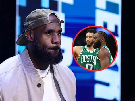 LeBron y la reacción cuando se encontró al jugador que criticó a Bronny James