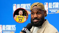 Luka Doncic y LeBron James.