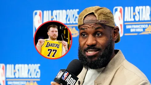 Luka Doncic y LeBron James.