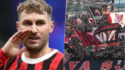 Los hinchas del AC Milan respaldaron a Santiago Giménez tras la eliminación del AC Milan en la Champions League.