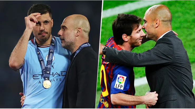 Pep Guardiola y una analogía entre Rodri y Messi.