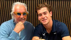 Flavio Briatore junto a Franco Colapinto