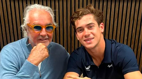 Flavio Briatore junto a Franco Colapinto