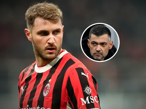 El técnico del Milan advirtió a Santiago Giménez