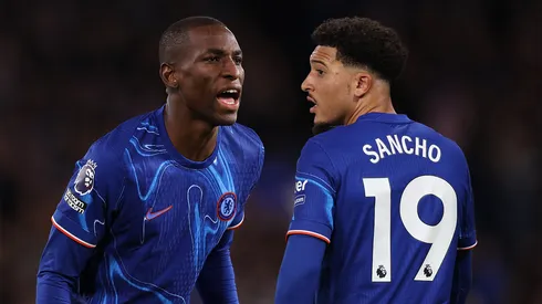 Nicolas Jackson y Jadon Sancho, jugadores del Chelsea