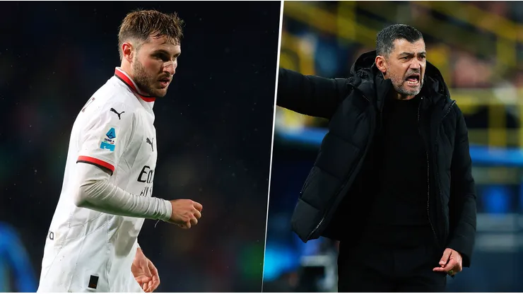 El entrenador del Milan se mostró molesto por el rendimiento de su equipo