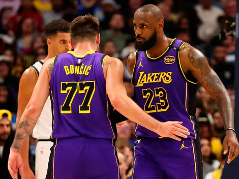 La jugada viral entre Luka Doncic y LeBron James en el triunfo de los Lakers