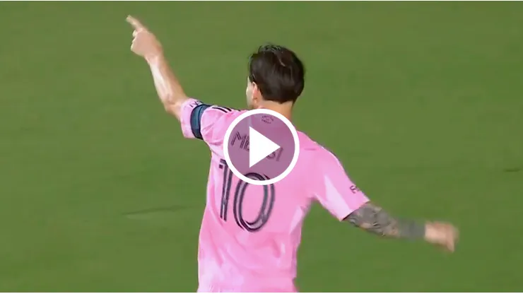 Lionel Messi abrió la cuenta para Inter Miami.