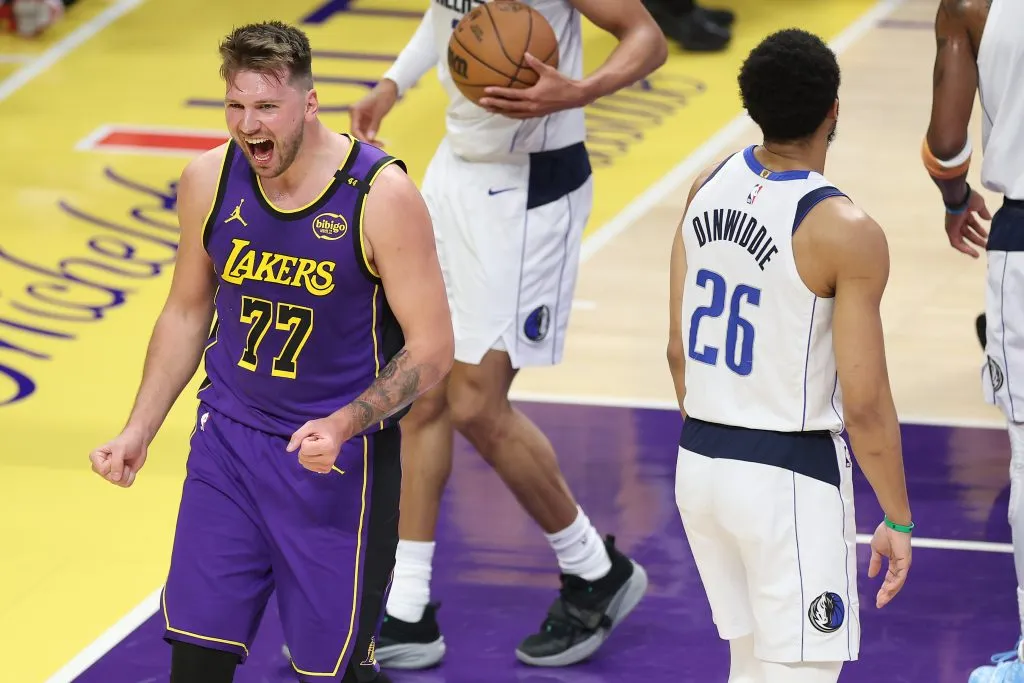 Luka Doncic frente a Dallas (Getty Images)
