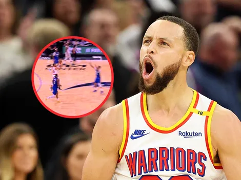 Video: El tiro imposible de Stephen Curry desde antes de la media cancha