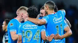 Los jugadores de Cruz Azul, en pleno festejo.