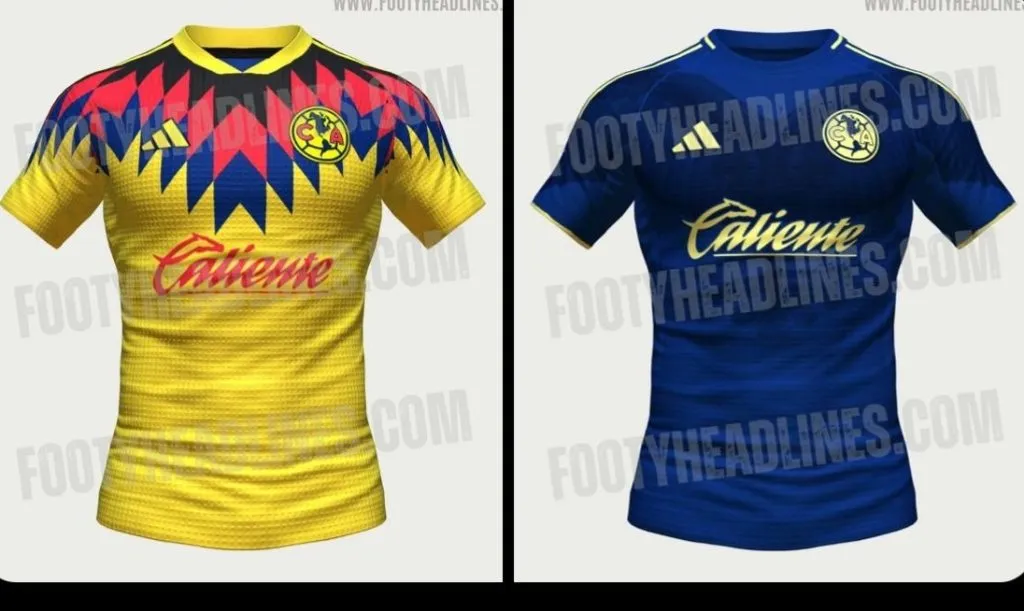 América tendría listas las equipaciones para la temporada 2025/26. [Foto: Footy Headlines]